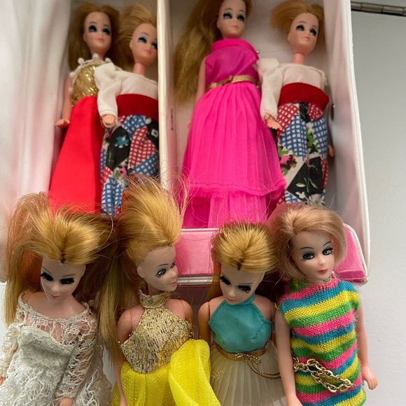 Vintage Dawn and Rock Flower Dolls Clothes and Case - Picture 2 of 6